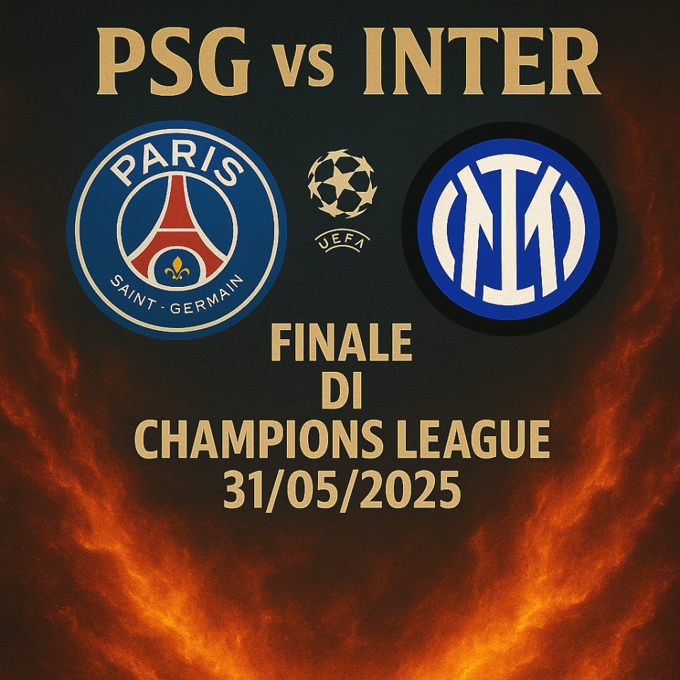 PSG-INTER finale di Champions League 2025