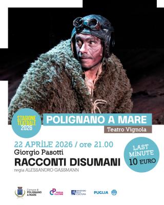 RACCONTI DISUMANI - Giorgio Pasotti